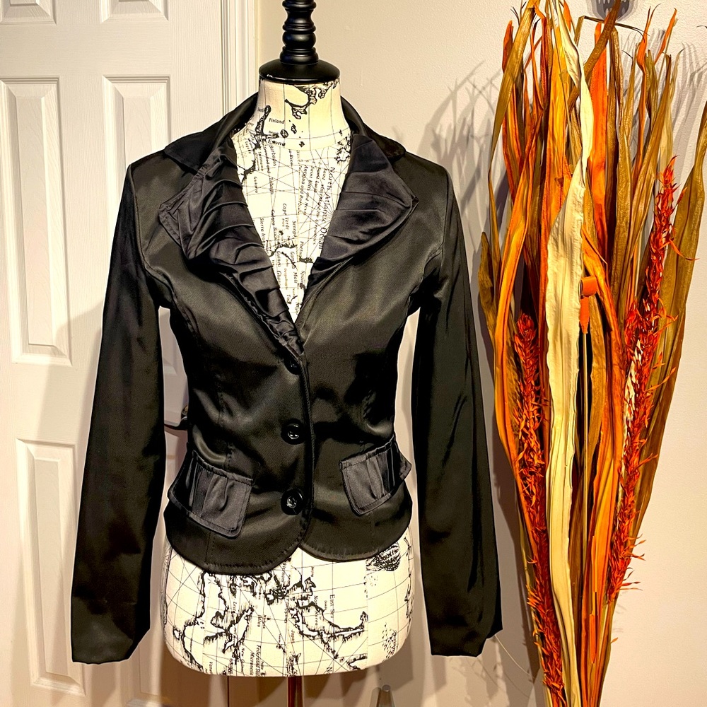 Lola Vintage Y2k Draped shiny Club Work moto lightweight European Tailored S